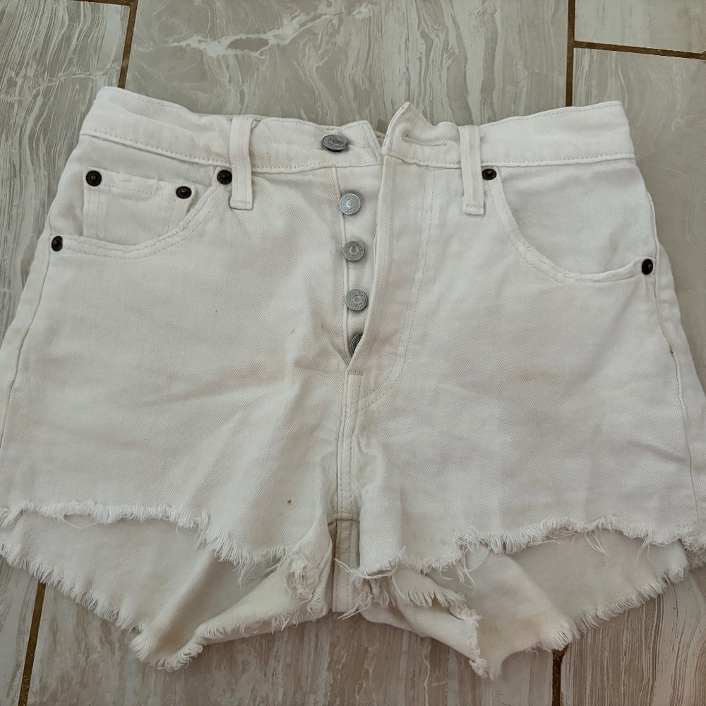 Levis Shorts, 501 Button Fly, size 25